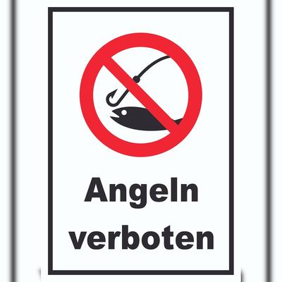 HB-Druck Angeln verboten Schild A5 (148x210mm)