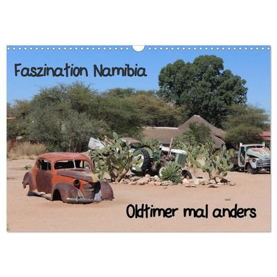 Faszination Namibia - Oldtimer mal anders (Wandkalender 2026 DIN A3 quer), CALVENDO Monatskalender