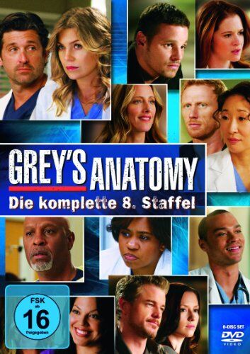 Ellen Pompeo - Grey's Anatomy: Die jungen Ärzte - Die komplette 8. Staffel [6 DVDs] - Preis vom 27.09.2026 03:53:48 h
