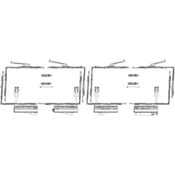 Maco, Drehkippbeschlag, SKB-Z Grundkarton, Schema C, 160 kg, Versatz 13 mm, silber (455514)