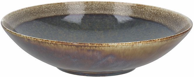 Tognana Piatto fondo 21 cm Bloom Blue e Brown