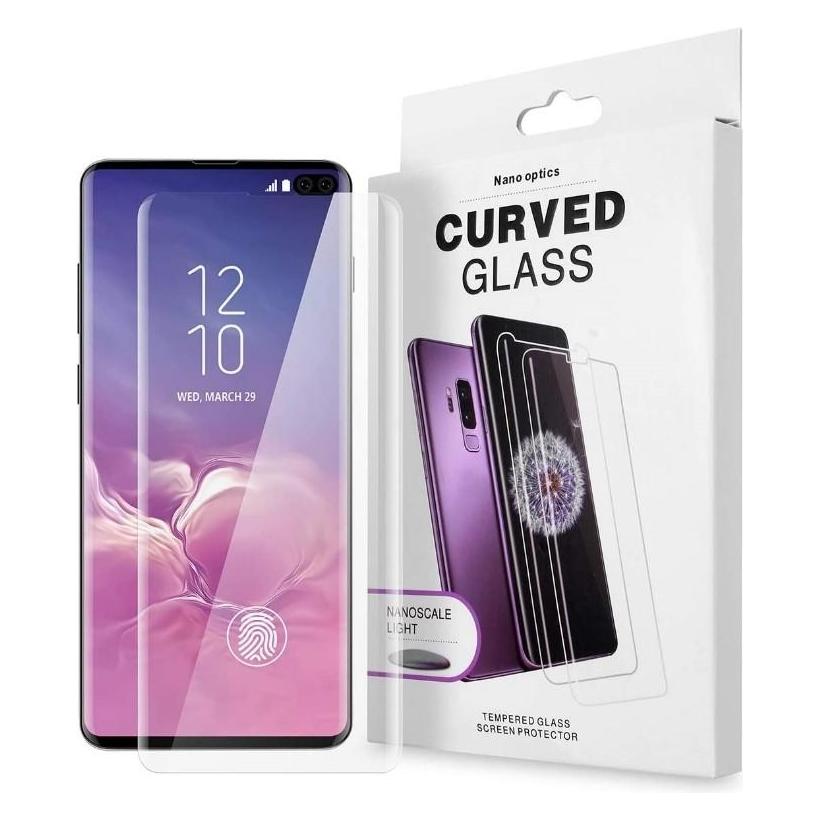Reach Gehärtetes Glas Nano Optics 5D UV-Kleber Samsung G986 S20 Plus, gewölbt, transparent (Samsung Galaxy S20+) (46366258)