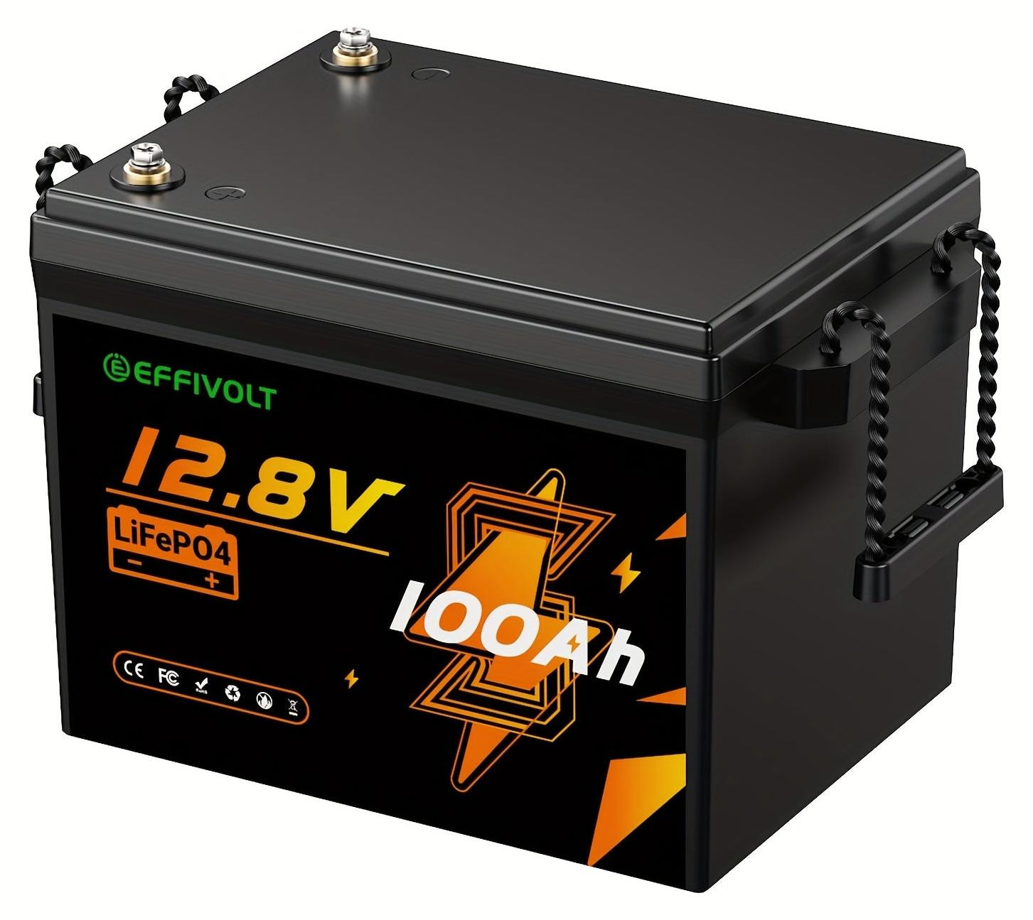 Selius 12V 100Ah Lithium-ijzerfosfaat Accu LiFePO4 Camperaccu Caravanaccu