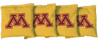 Skip's Garage Minnesota Golden Gophers Yellow Cornhole Bags