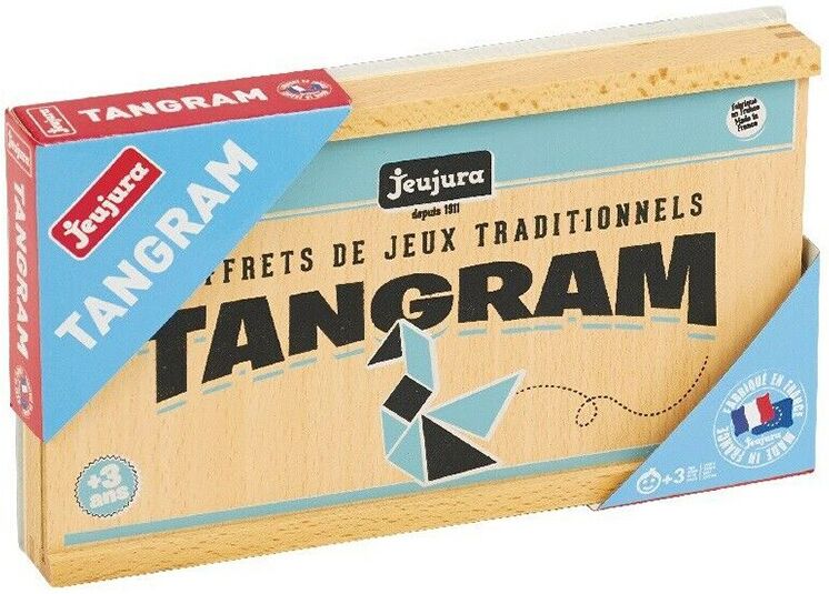 Jeu de Tangram en bois - coffret en bois JeuJura