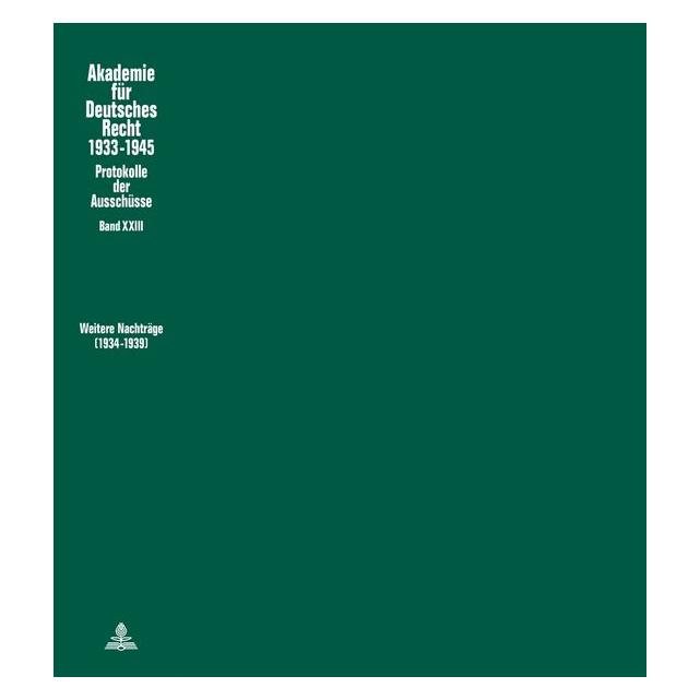 Peter Lang Schubert:Weitere Nachträge (1934 - 1939 (Deutsch, Hardcover, Werner Schubert) (67839654)