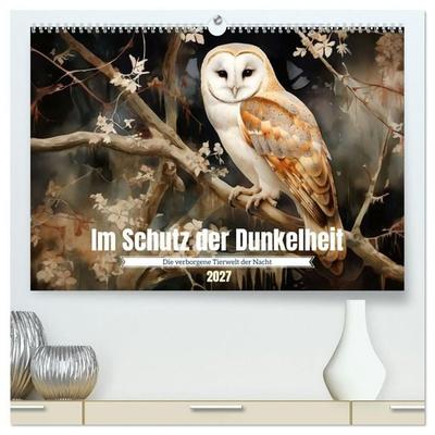 Im Schutz der Dunkelheit (hochwertiger Premium Wandkalender 2027 DIN A2 quer), Kunstdruck in Hochglanz