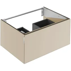 KEUCO Waschtischunterschrank mit Auszug „Edition 11 Art“ Sand (Glas, satiniert), Sand (Glas, satiniert), ohne Beleuchtung 800 × 350 × 490 mm