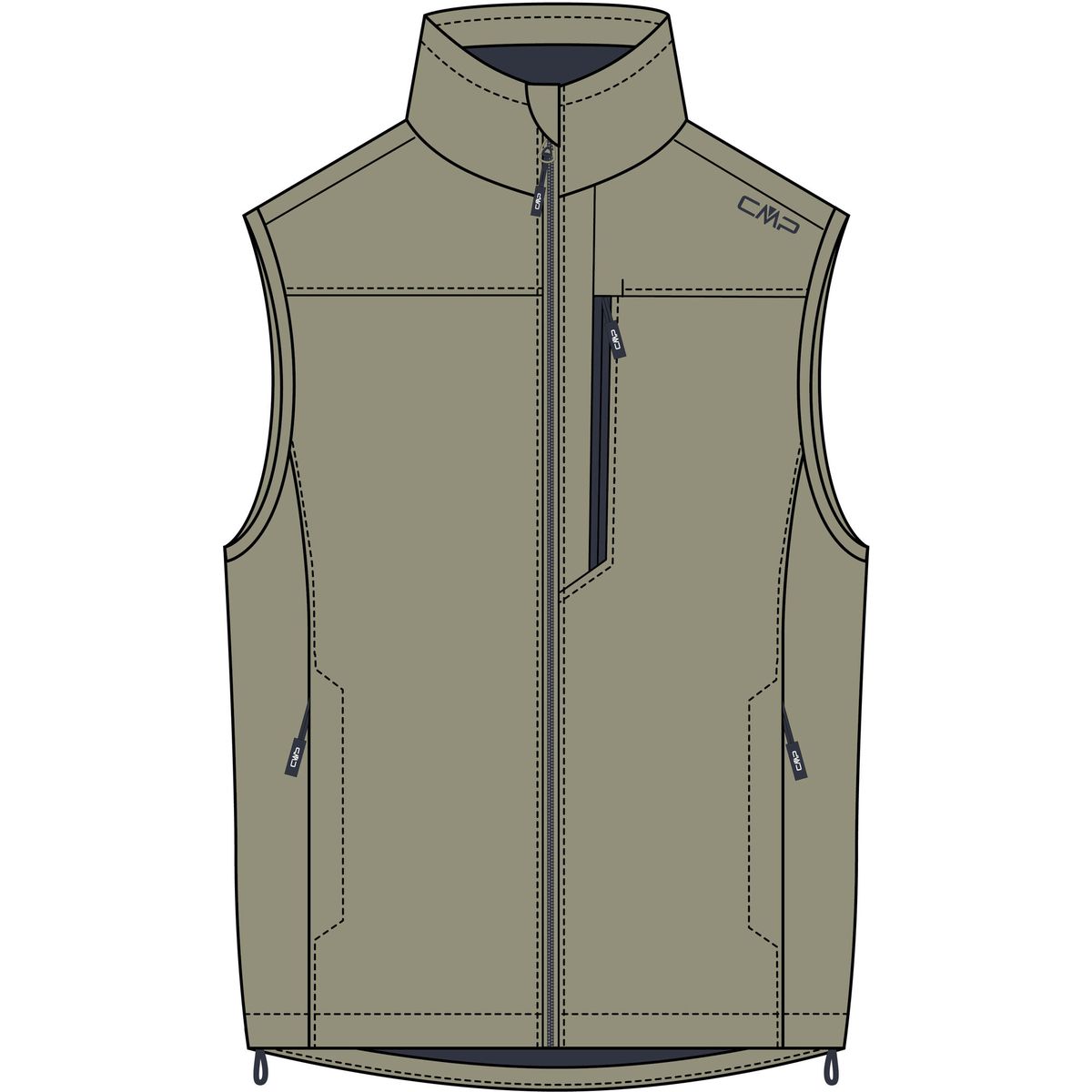CMP MAN Vest sage (E663) 46 30A9317-E663-46