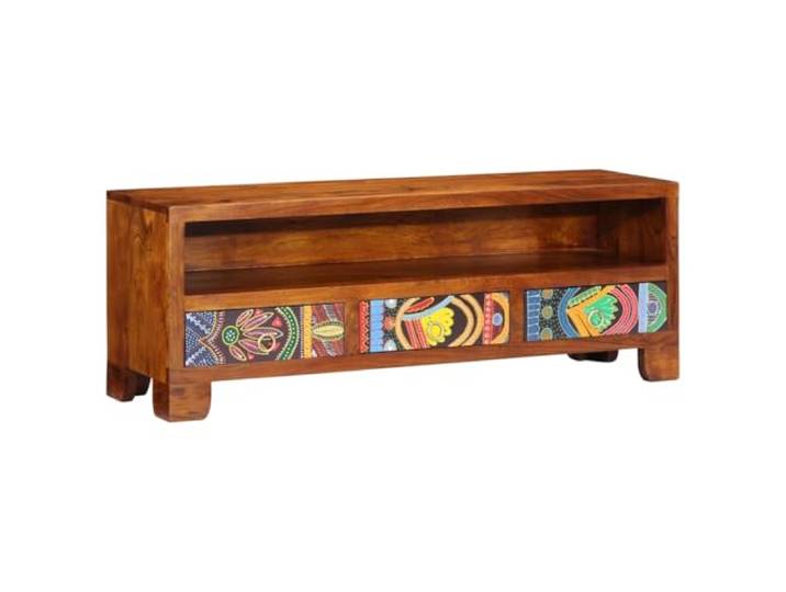 vidaXL TV-Schrank Mehrfarbig 110x30x40 cm Massivholz Akazie