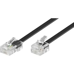 Goobay Modularanschlußkabel 3m,sw,St/St 68530