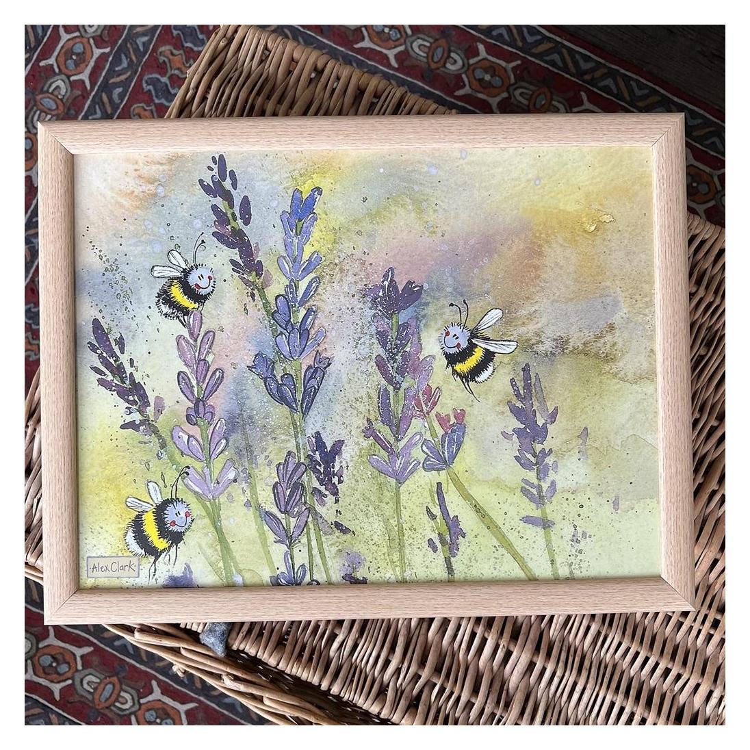 Vakoss LP12 Laptopständer mit Lavendel- und Bienenmotiv (54621991)