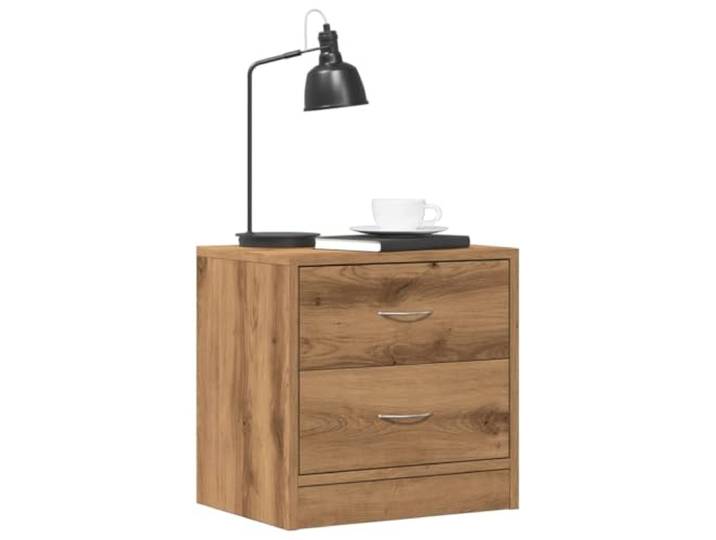 HEFZGDB Nachttische 2 STK. Artisan-Eiche 40x30x40 cm Holzwerkstoff mit 2 Schubladen, Stauraum und pflegeleichter Oberfläche, langlebiges Material für Schlafzimmer und Wohnbereich.