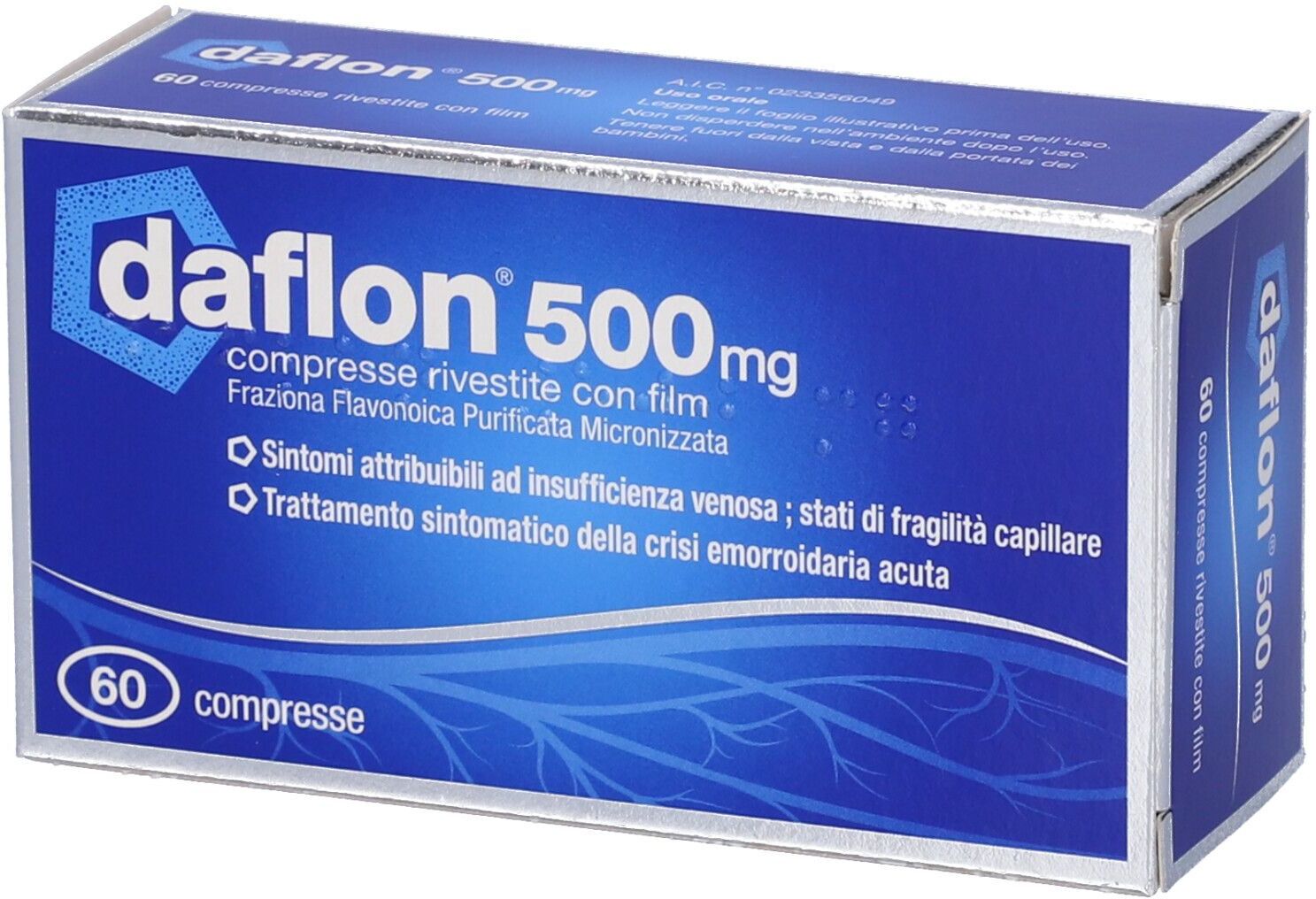 SERVIER ITALIA SpA Daflon 500mg, 60 Compresse Rivestite