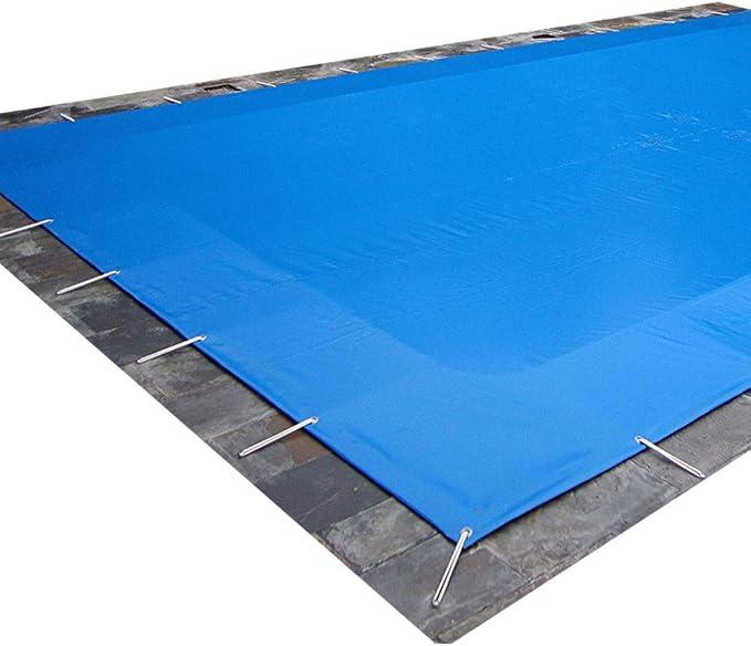 Pool-Abdeckung / Schutzabdeckung für den Winter, undurchsichtig, für Schwimmbäder mit 8 x 4 Metern, PVC mit 650 g/m? 8,40x4,40 metros