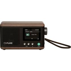 Pure Classic Mini Coffee Black/Walnt EU/UK/AU Tischradio DAB+, FM DAB+, UKW, USB, Bluetooth® wiederaufladbar Schwarz, Walnuss 253800