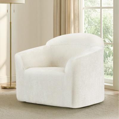 Spruce & Spring Modern Upholstered Accent Chair with Full Compression Sponge Cushioning, No Assembly