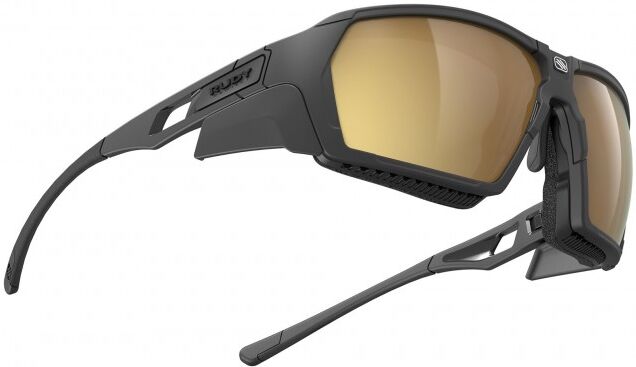Pro-Ject Occhiali ciclismo RUDY PROJECT AGENT Q HI Altitude Black Mat/Multilaser Gold