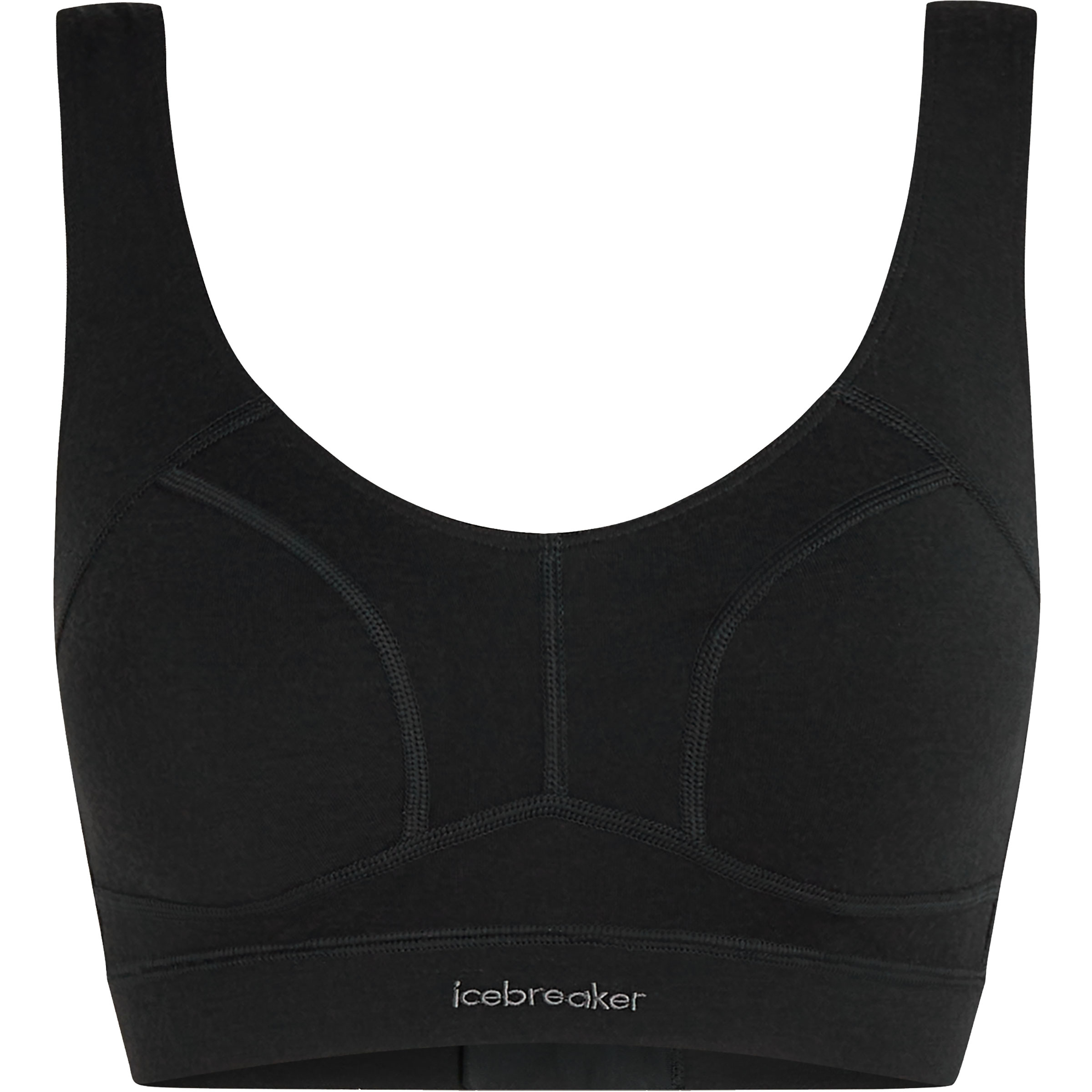 Icebreaker Merino Queens Clasp Sport BH Damen Sport-BHs schwarz Größe S Hautfreundlich Merinowolle