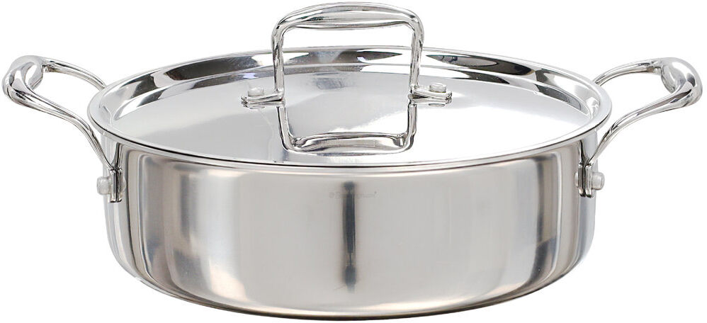 Buckingham Elite Tri-Ply 18/8 Stainless Steel Sauteuse Pan Silver 2.9 L
