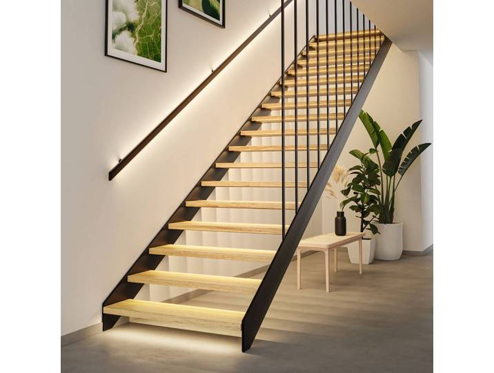 Paulmann LED-Strip-Erweiterung MaxLED Stair, 5 m, 2.700 K Stair Side, dimmbar, weiß / opal, für Flurbereich, Kupfer