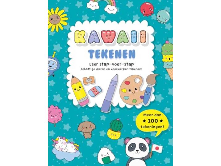 Kawaii tekenen: Leer stap-voor-stap schattige dieren en voorwerpen tekenen!