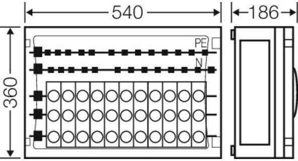 HENSEL Boîtier de fusibles 12x3x63AD02 (68000117)