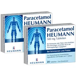 Paracetamol 500 Doppelpack 2X20 St