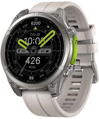 Everyday Crate Zeblaze Vibe 8 Rugged Smartwatch With AMOLED Display 5 ATM Waterproof Outdoor Fitness Watch grey
