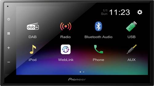 Pioneer DMH-A340DAB Doppel-DIN Autoradio Anschluss für Lenkradfernbedienung, Anschluss für Rückfahrkamera