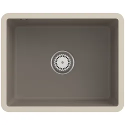 Villeroy und Boch Unterbauspüle 331002TR mit Ablaufgarnitur und Excenterbetätigung, Timber