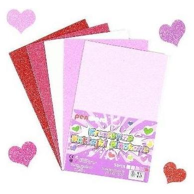 Penword Herzschaumaufkleber 20,3x31,20cm 5 Stk (5 Sticker) (47593524)
