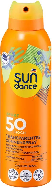 Sundance - Sonnenspray Sport transparent LSF 50, 200 ml