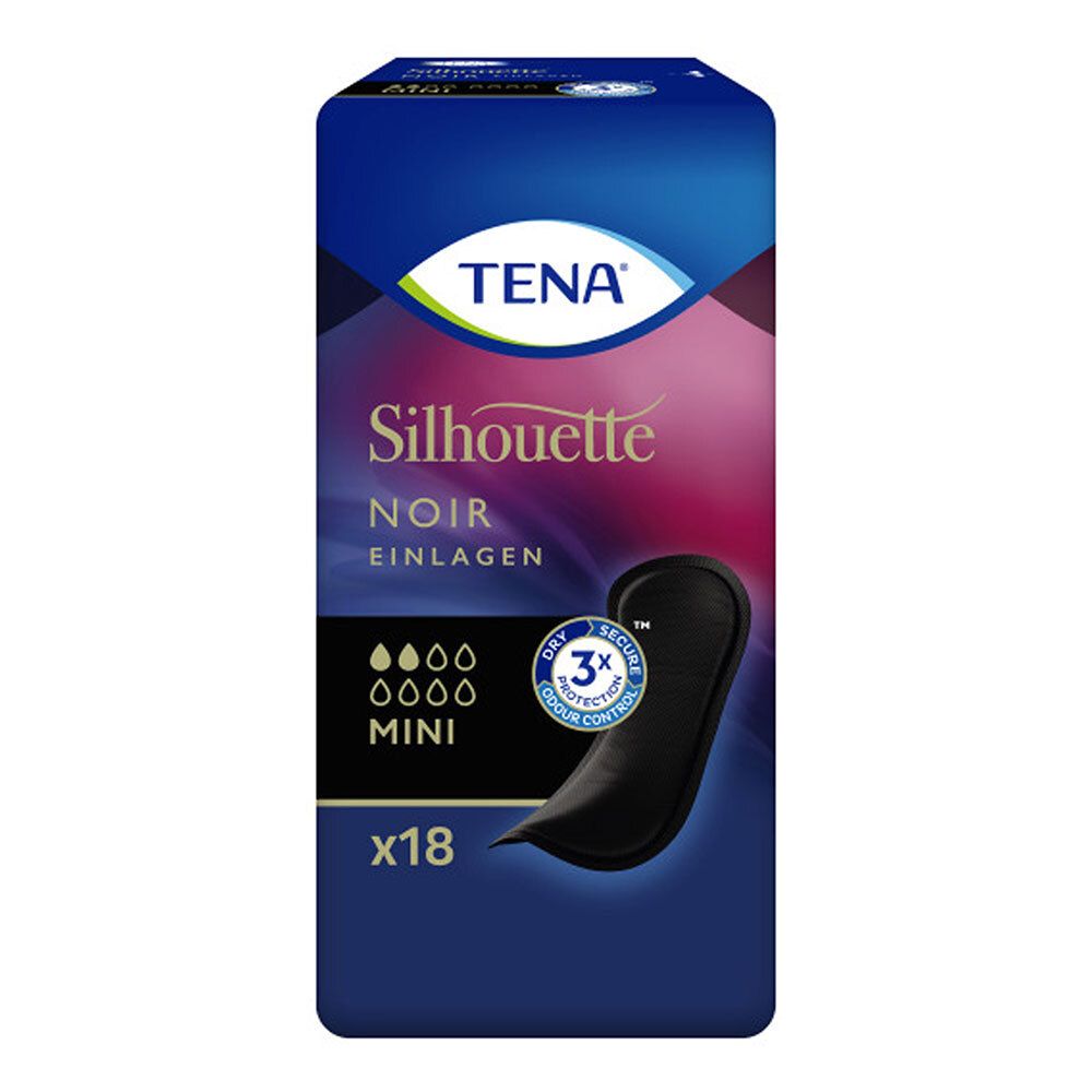 Tena Silhouette Inkontinenz Einlagen mini noir 6x18 St Inkontinenzslip