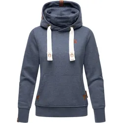 NAVAHOO Damen Kapuzensweatshirt Weicher Hoodie mit dicken Tunnelzugkordeln & Kapuze Raniaa