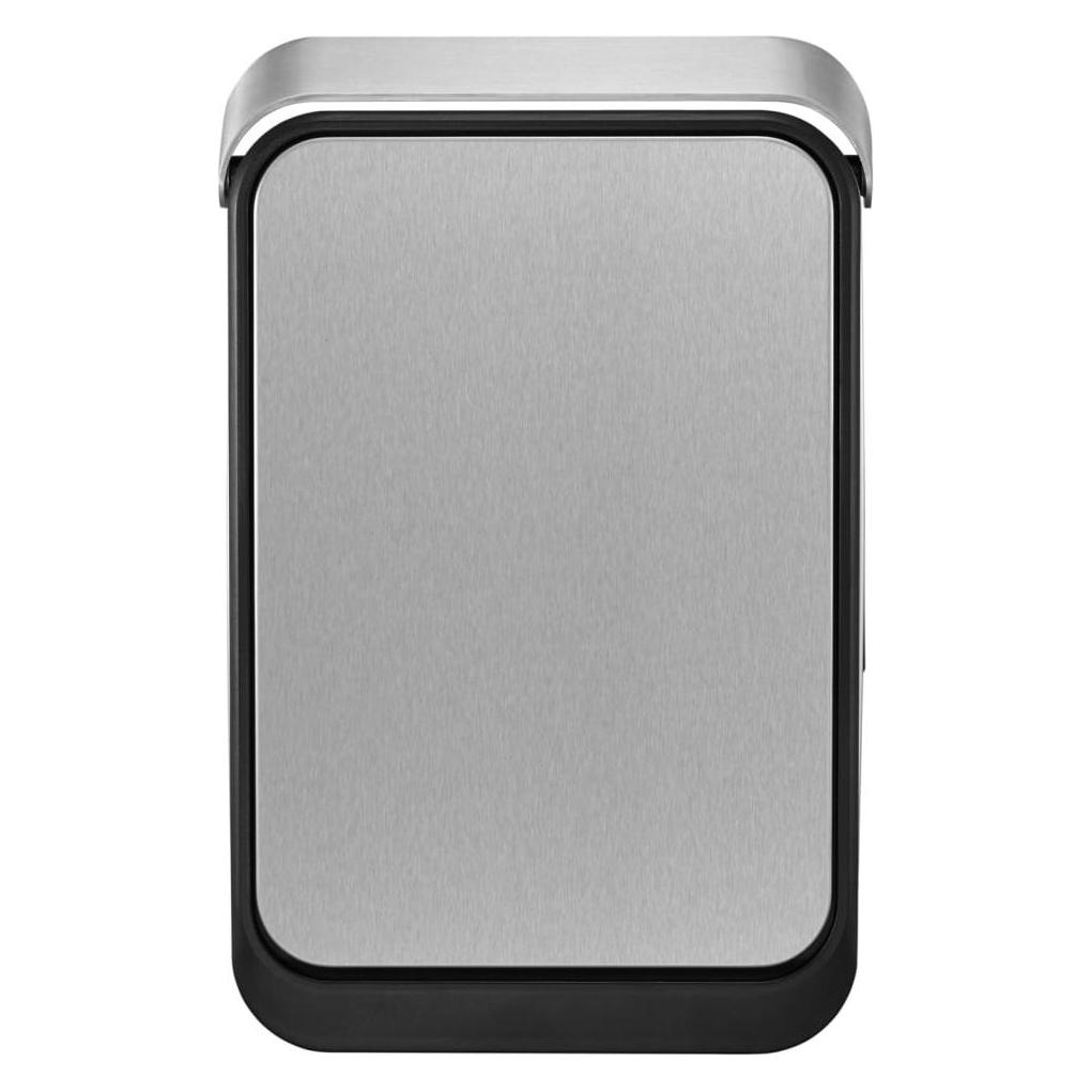 EKO Mülleimer Touch Bar Müllbehälter Edelstahl matt 30 L gebürsteter Edelstahl mit Fingerabdrucksch (30 l) (23445262)