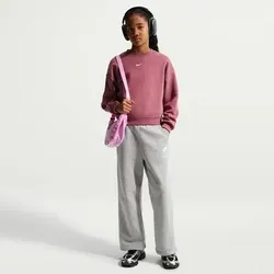 Nike Kinder Sweatshirts lg.Arm Ki G NSW STUDIO FLC BXY OS LBR, Größe XS in Schwarz Schwarz