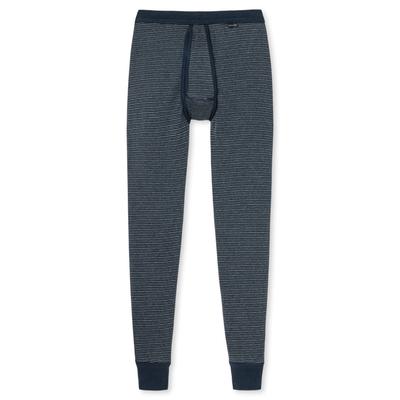 Lange Unterhose SCHIESSER "Lange Unterhose 1er Pack", Herren, Gr. L, blau (dunkelblau), Obermaterial: 100% Baumwolle CO., Unterhosen Lange Unterhose