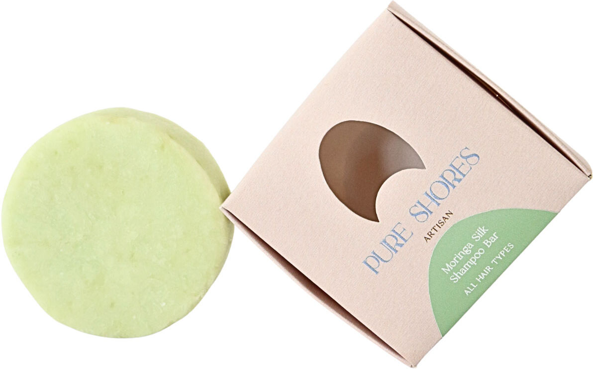 Pure SHORES ARTISAN Moringa Silk Shampoo Bar 80g