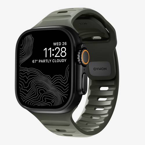 Nomad Sport Band 42/44/45/49mm Ash Green Armbandschlaufe Grün