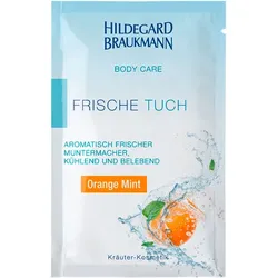 10 Stück Hildegard Braukmann BODY CARE Frische Tuch Orange Mint