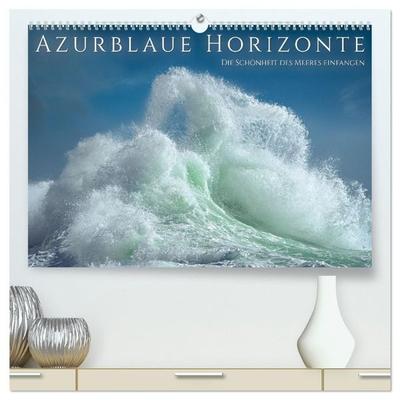 Azurblaue Horizonte - Die Schönheit des Meeres einfangen (hochwertiger Premium Wandkalender 2027 DIN A2 quer), Kunstdruck in Hochglanz