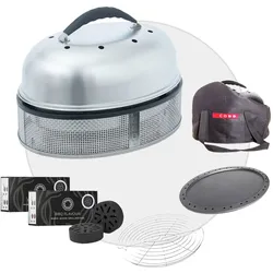 COBB Supreme Deluxe 2.0 Facelift Holzkohlegrill Komplett-Set - inkl. Pfanne + Br...
