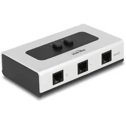 DELOCK RJ11 Switch 2 Port manuell bidirektional
