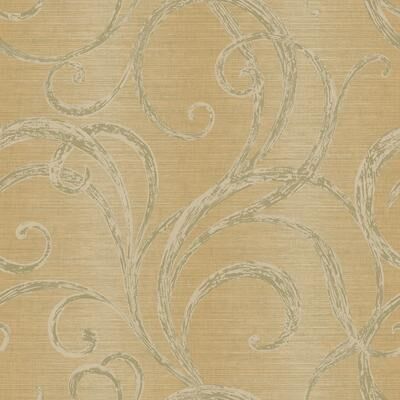 Seabrook Designs Katia Scrolls Unpasted Wallpaper