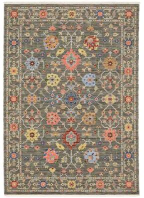 Style Haven Lawson Traditional Floral Wool Fringe Edge Area Rug