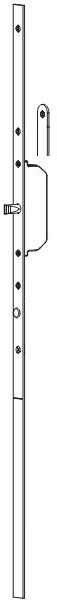 Kit rallonge SB SECURY X à têtière U 24 x 6 mm bouts carrés FERCO K-19421-02-0-1
