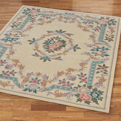 Touch of Class "Serena Aubusson II Rectangle Rug 7'3"" x 9'3"", 7'3"" x 9'3"", Burgundy"