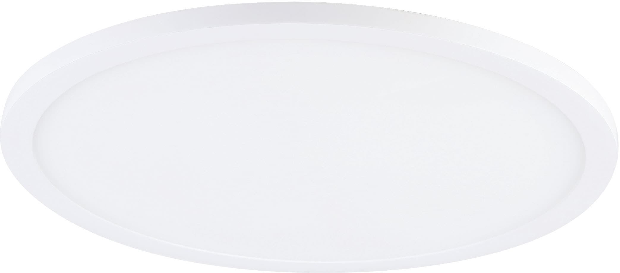 EGLO Deckenleuchte "FUEVA FLEX", weiß, Ø 22,5cm H: 2,5cm, 1 Stk., Leuchten, Spot Leuchtfläche, geringe Einbautiefe 25mm, Deckenleuchte