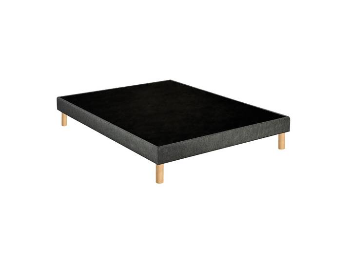 Sommier déco tapissier Unic gris - Merinos 120x190